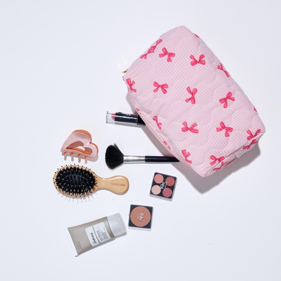 Handbags - Women's Cosmetic & Travel Bow & Tell Pink Makeup Organizer Pouch